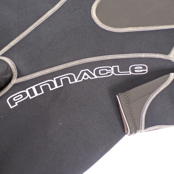 3mm Men's Size ML Pinnacle VENTURE Back Zip Wetsuit D0291-1B Black - Picture 2 of 12